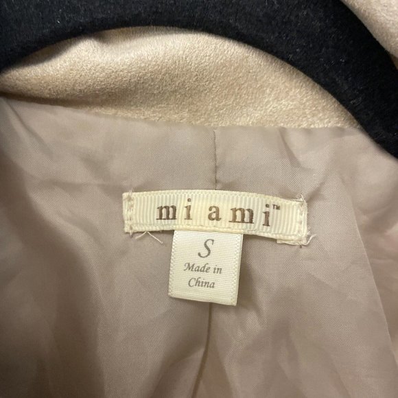 Miami Tan Suede Cropped Jacket. Size Small. Zippers Lined. Soft. Fall Winter - Picture 2 of 9